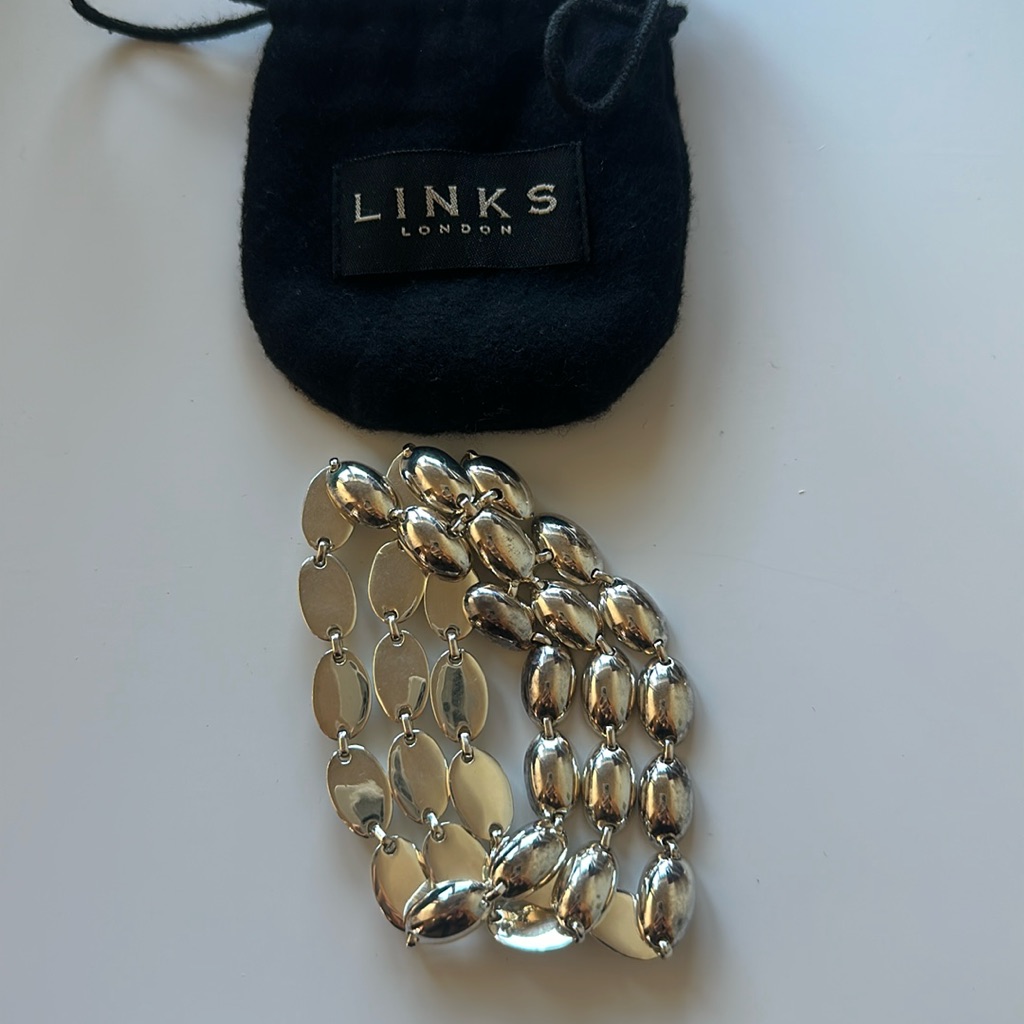 Heavy Panther Link Bracelet~Sterling Sliver 925~7 3/4"~47.8 Gram~Top Conditions